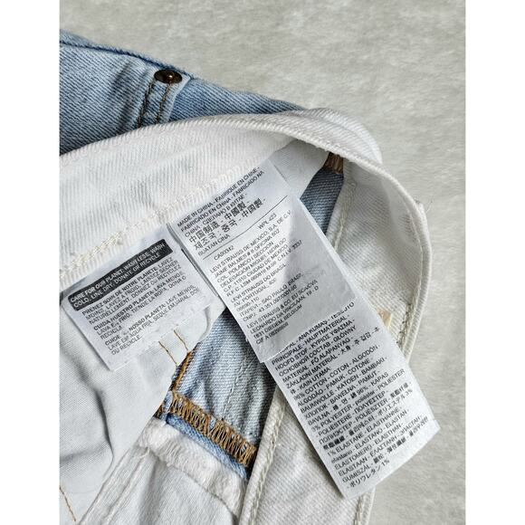 LEVI'S Premium 501T taper lt-wash free people cropped goop jeans $128 W32 x L26 - Picture 13 of 14